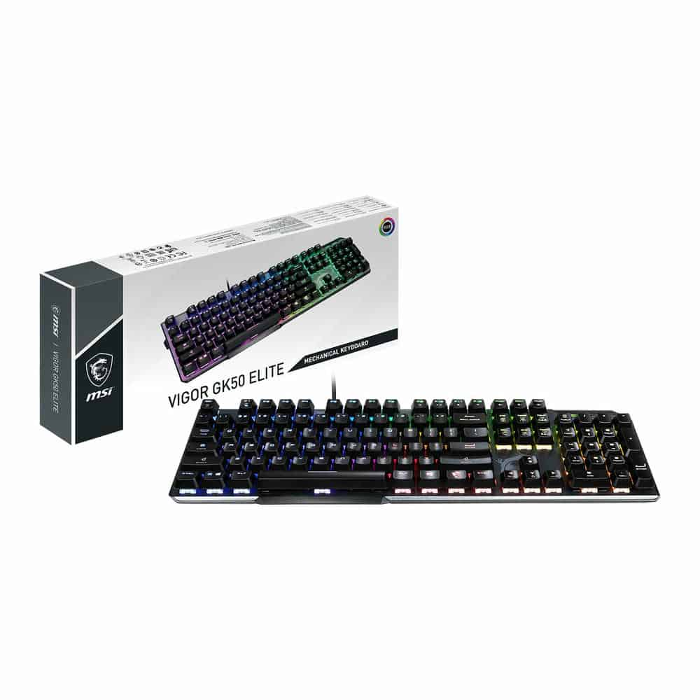 (image for) MSI VIGOR GK50 Elite Mechanical RGB Gaming Keyboard UK Layout